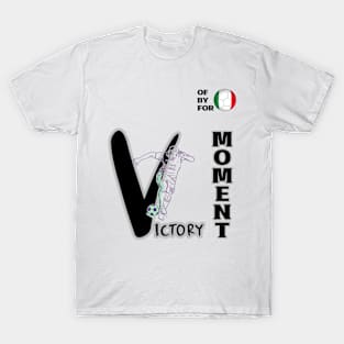 Dynamic Italy Football Player Pose V2-2 T-Shirt